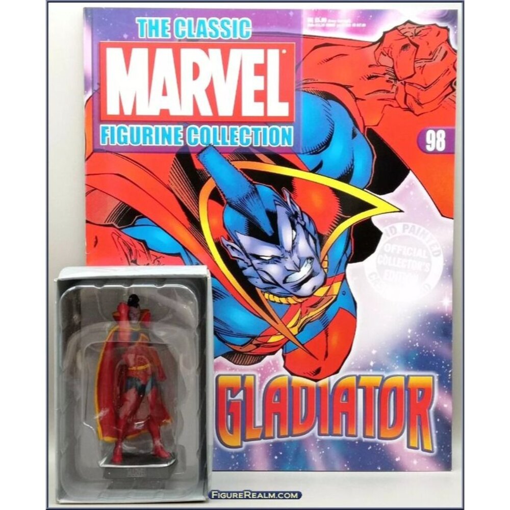 Eaglemoss 1:16 Classic Marvel‎ Figurine w/Book: Gladiator #98